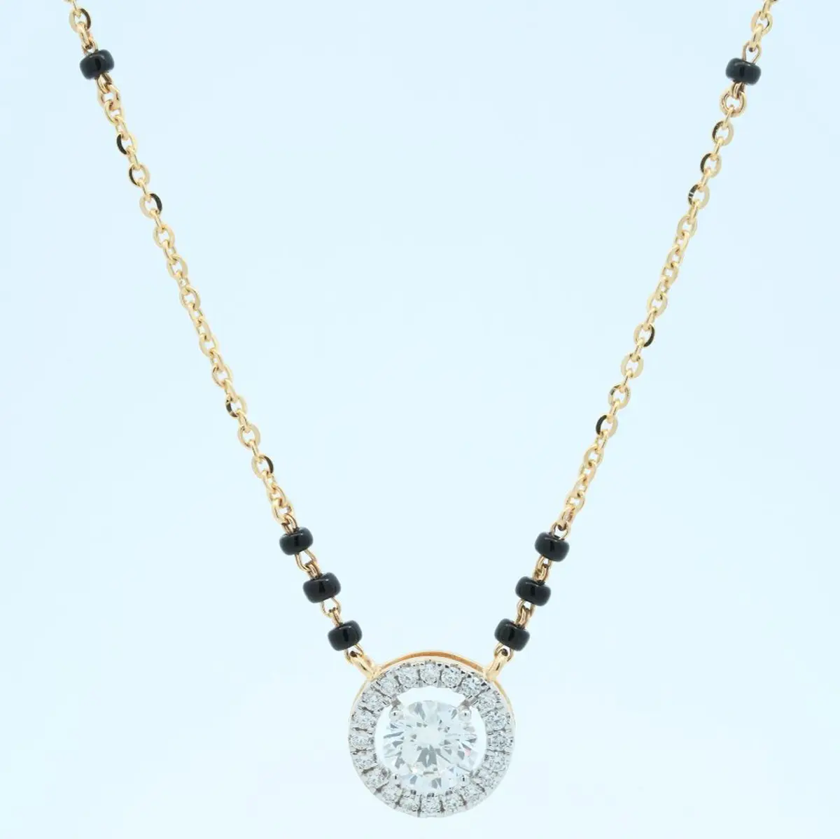 Round Diamond Mangalsutra